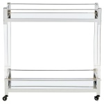 Chaseton - Bar Cart - Clear / Silver Finish - Image 3
