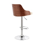 Asher - Adjustable Bar Stool - Cream / Chrome - Image 4