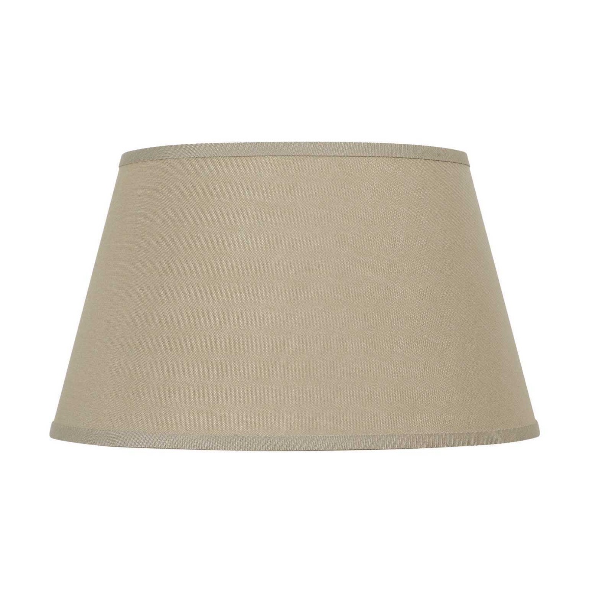 484d65eb28cb2c529f019b56d596c47f 12" Height Fabric Shade - Khaki & Beige - 16" Diameter - Image 1