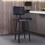 Balboa - 26" Counter Height Swivel Bar Stool - Vintage Black - Image 7