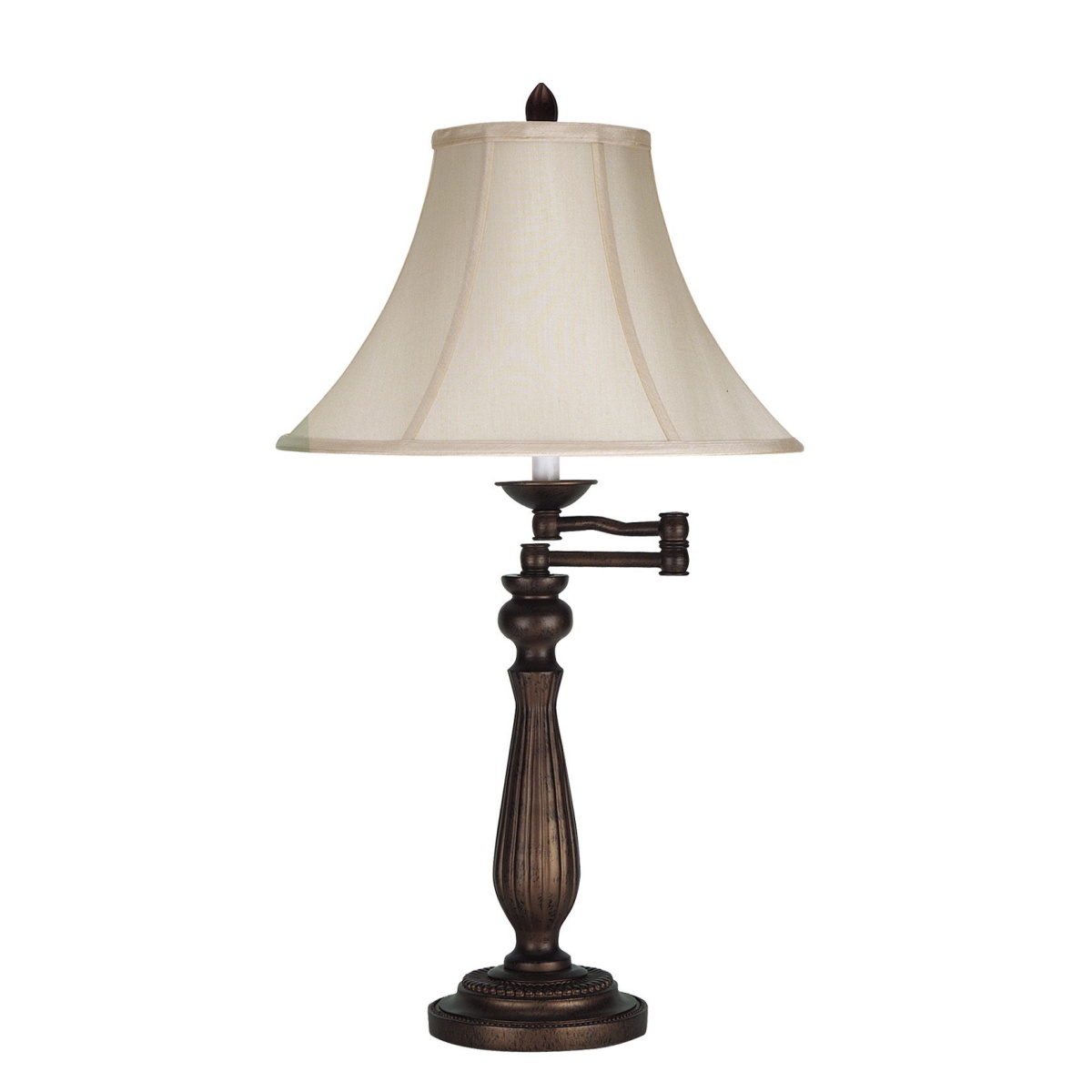 4bbfc078593c15e4463fdc017815c071 Swing Arm - 30" Height Metal Table Lamp - Antique Rust - Image 1