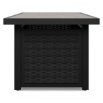 Beachcroft - Rectangular Fire Pit Table - Black / Light Gray - Image 6