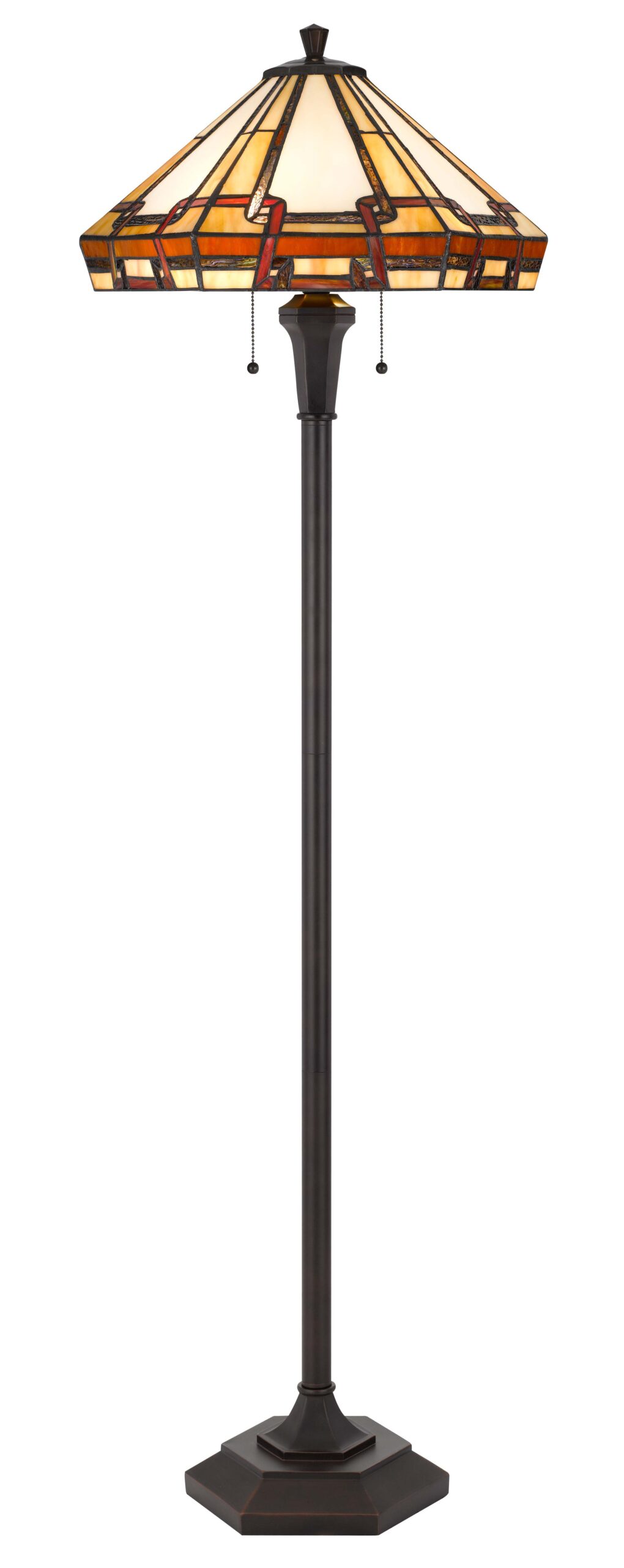 Tiffany - 59.25" Height Floor Lamp - Dark Bronze
