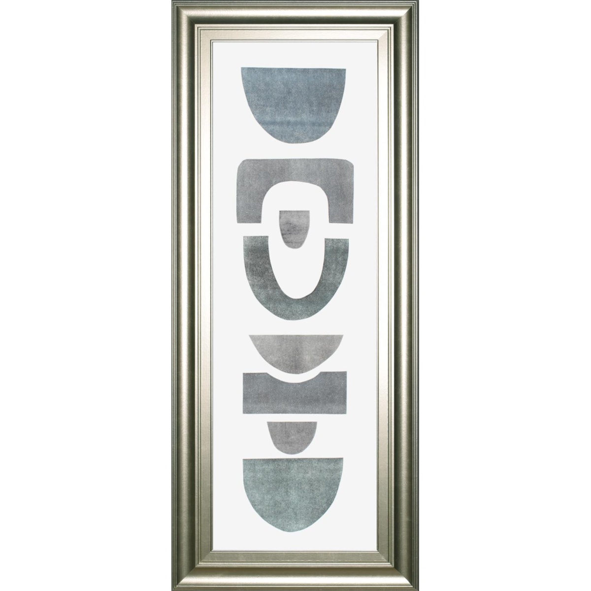 52b4ff7998918cd827a26a208a3296b7 18x42 Neutral Totems VIII By Rob Delamater - Pearl Silver - Image 1