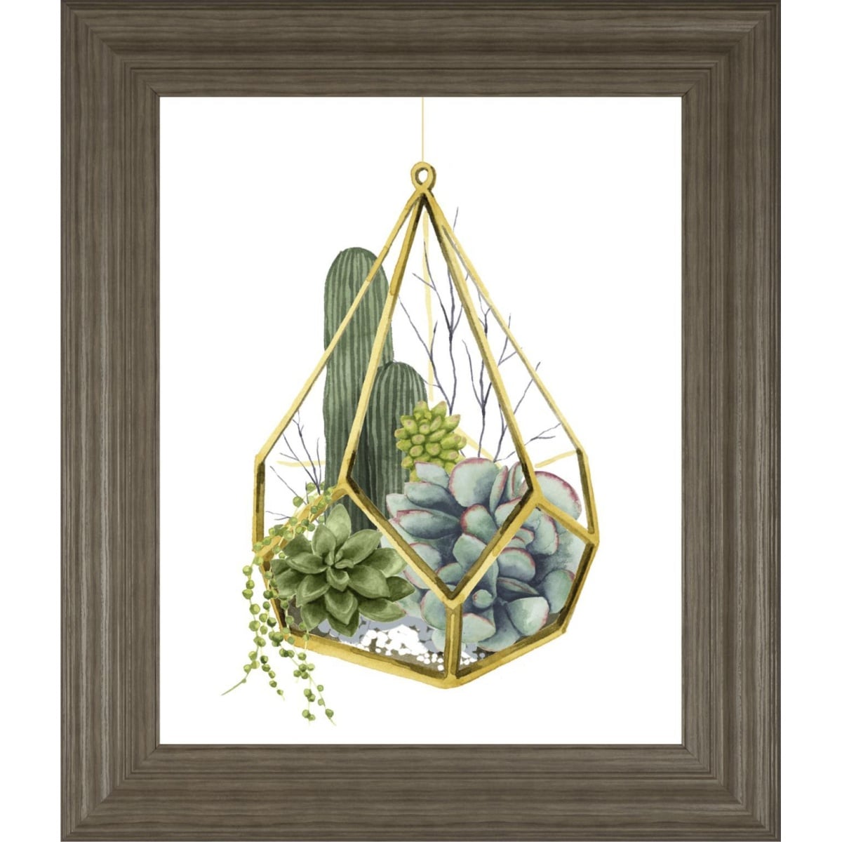 55b98a51eea613320b6de74dccd6b86c 22x26 Wild Terrarium IV By Grace Popp - Green - Image 1