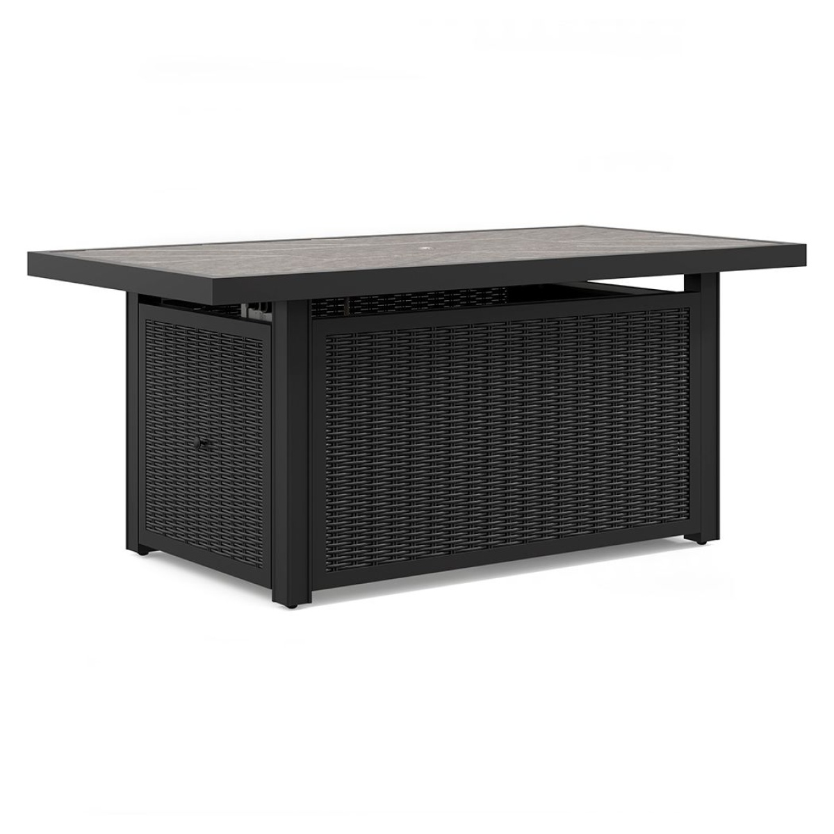 56345bd61aaafeebed1df449b0d6c3be Beachcroft - Rectangular Fire Pit Table - Black / Light Gray - Image 1