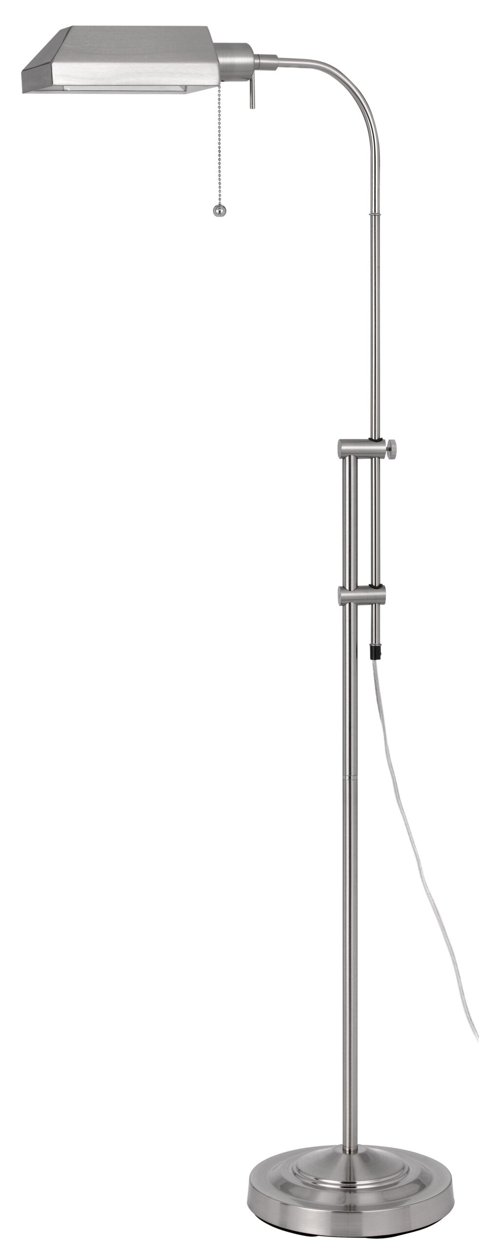 Pharmacy - 62" Height Metal Floor Lamp - Brushed Steel