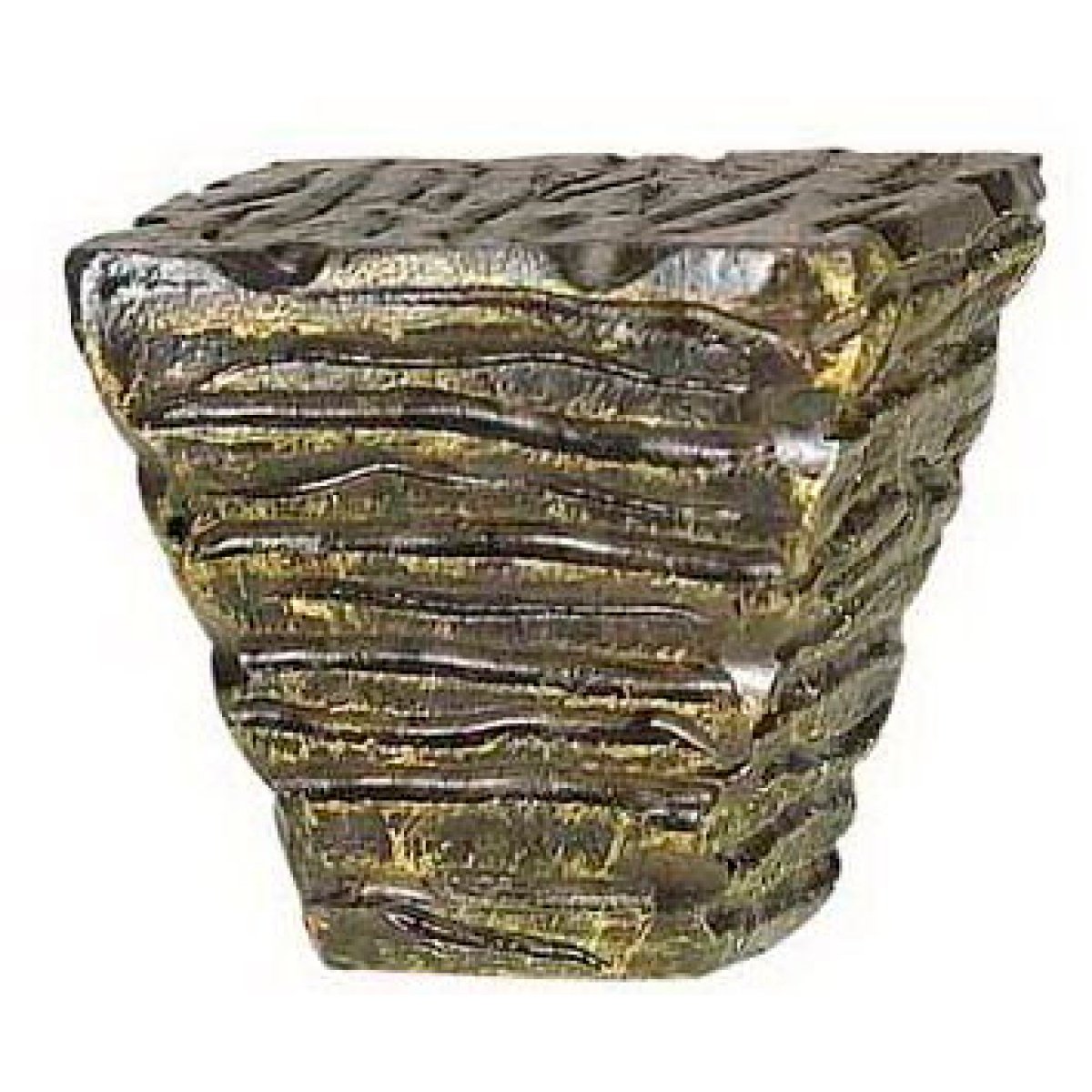 5972679748c5f24d3080175c714c05e8 1.13" Height Square Resin Finial - Raw Gold - Image 1