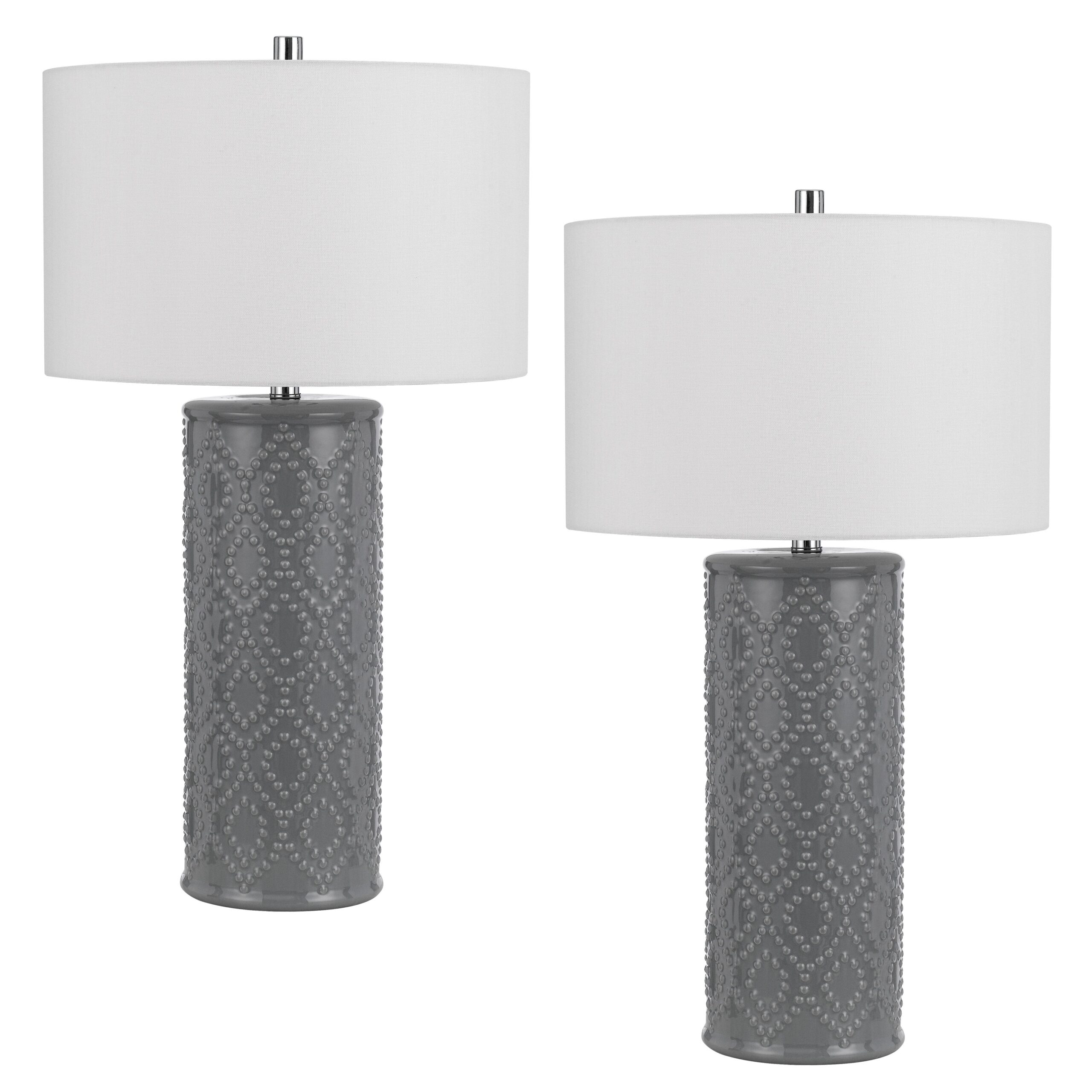 Castine - Table Lamp (Set of 2) - Slate Grey