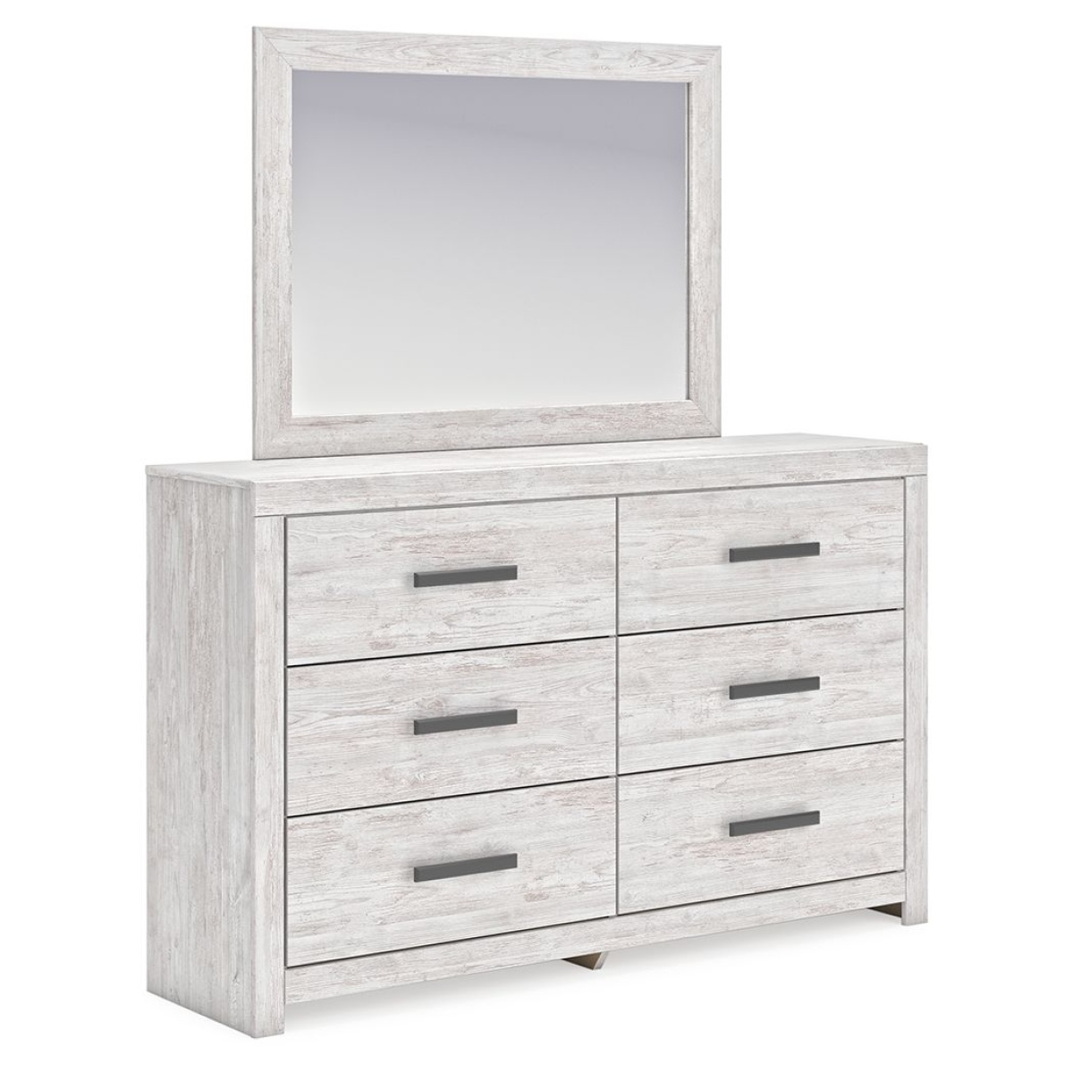5acc603bf809c9d20d1c99d59656c843 Cayboni - Dresser And Mirror - Whitewash - Image 1