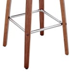 Arabela - 26" Swivel Bar Stool - Gray / Walnut - Image 8