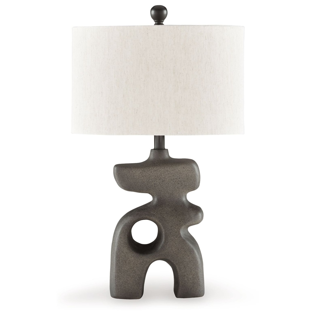 5c218bb1e904223c32705ba27b981984 Danacy - Paper Table Lamp - Distressed Black - Image 1