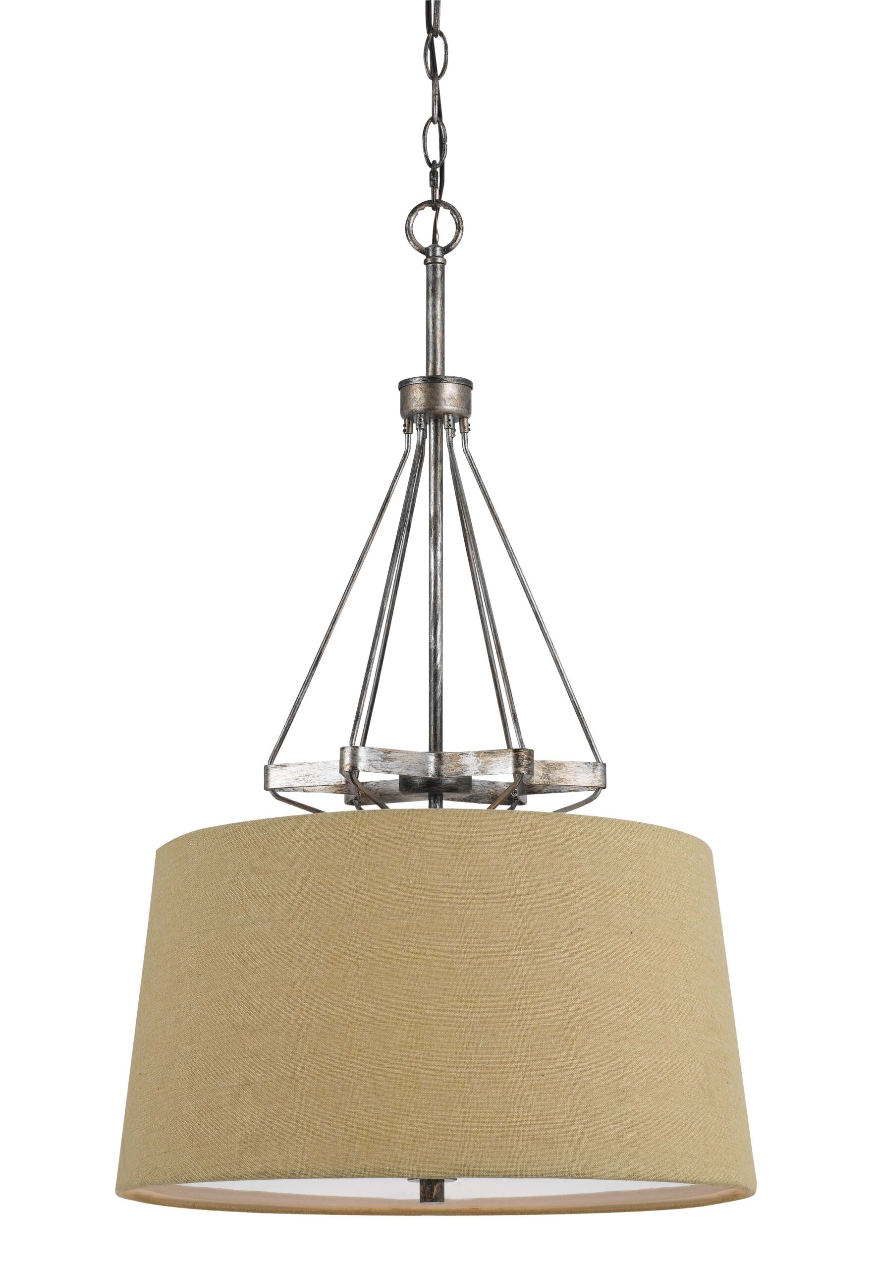Cresco - 33.88" Height Pendant - Textured Steel