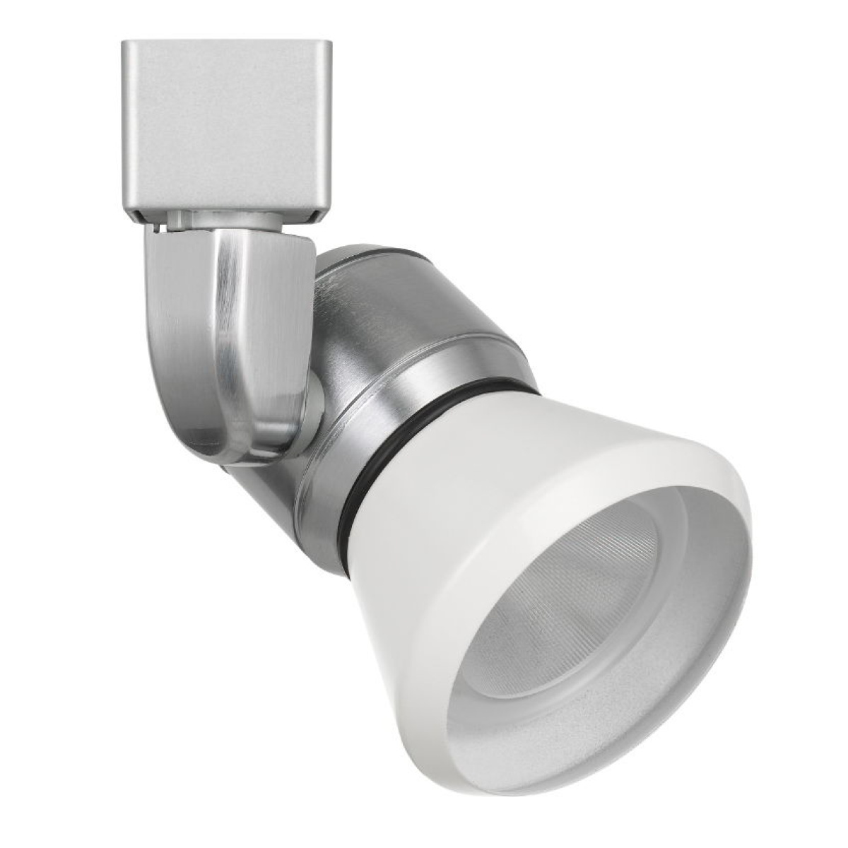 5f52637ced5cc61554919d978dab358a 6.25" Height Metal Track Head - Brushed Steel & White - Image 1