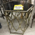 Glass Top End Table