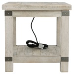 Carynhurst - Rectangular End Table - White Wash Gray - Image 3