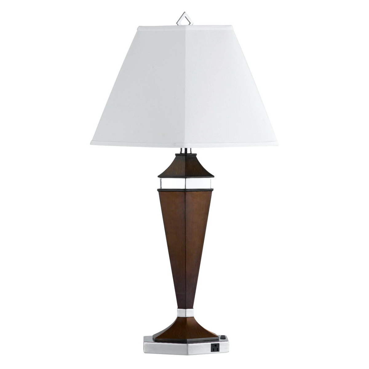 68e8a179fb3c3576ffb93e99a75c914e Hotel - 29.75" Height Metal Table Lamp - Espresso & Brushed Steel - Image 1