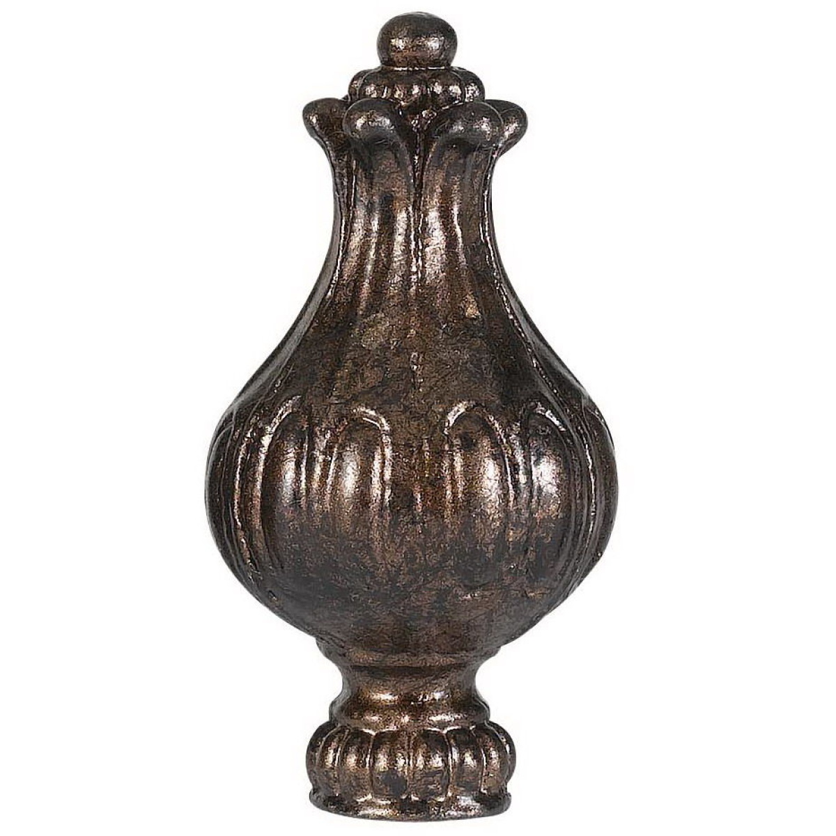 691beb116e49f214c9511502e1074436 3" Height Metal Cast Finial - Rust - Image 1