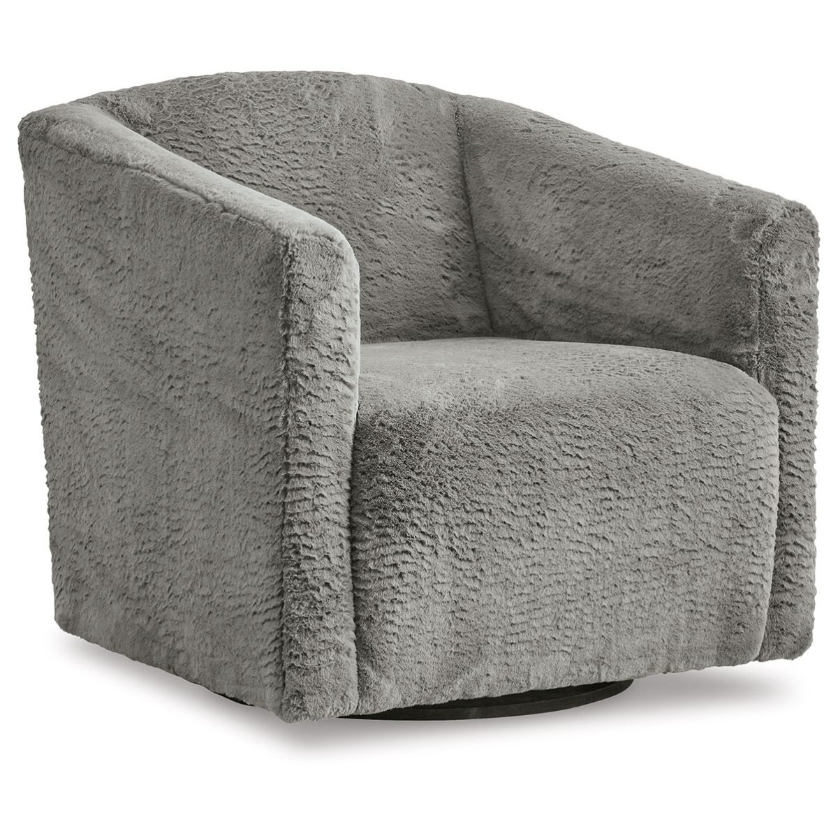 6a2dbe1abce4663a75cb9e910a575da8 Bramner - Swivel Accent Chair - Charcoal - Image 1