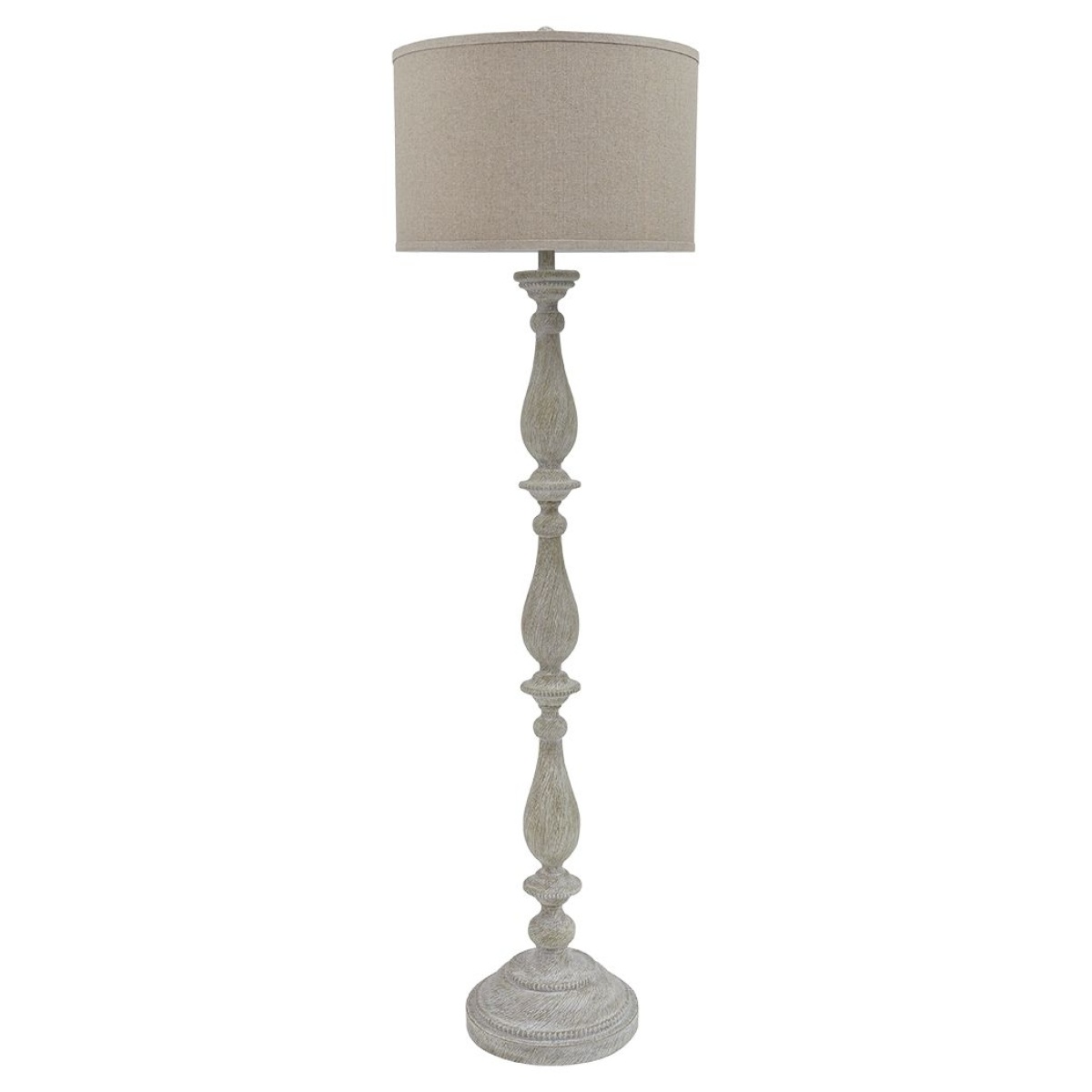 6a2ffdd6de8eae8ea89cf917badbedef Bernadate - Poly Floor Lamp - Whitewash - Image 1
