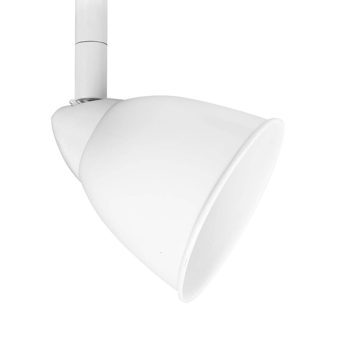 6cd55c9f34e7d04a0b9a35886127748b 4.87" Height Serpentine Track Head With Shade - White - Metal - Image 1