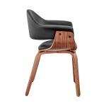 Adalyn - Dining Room Accent Chair - Black / Walnut - Image 3