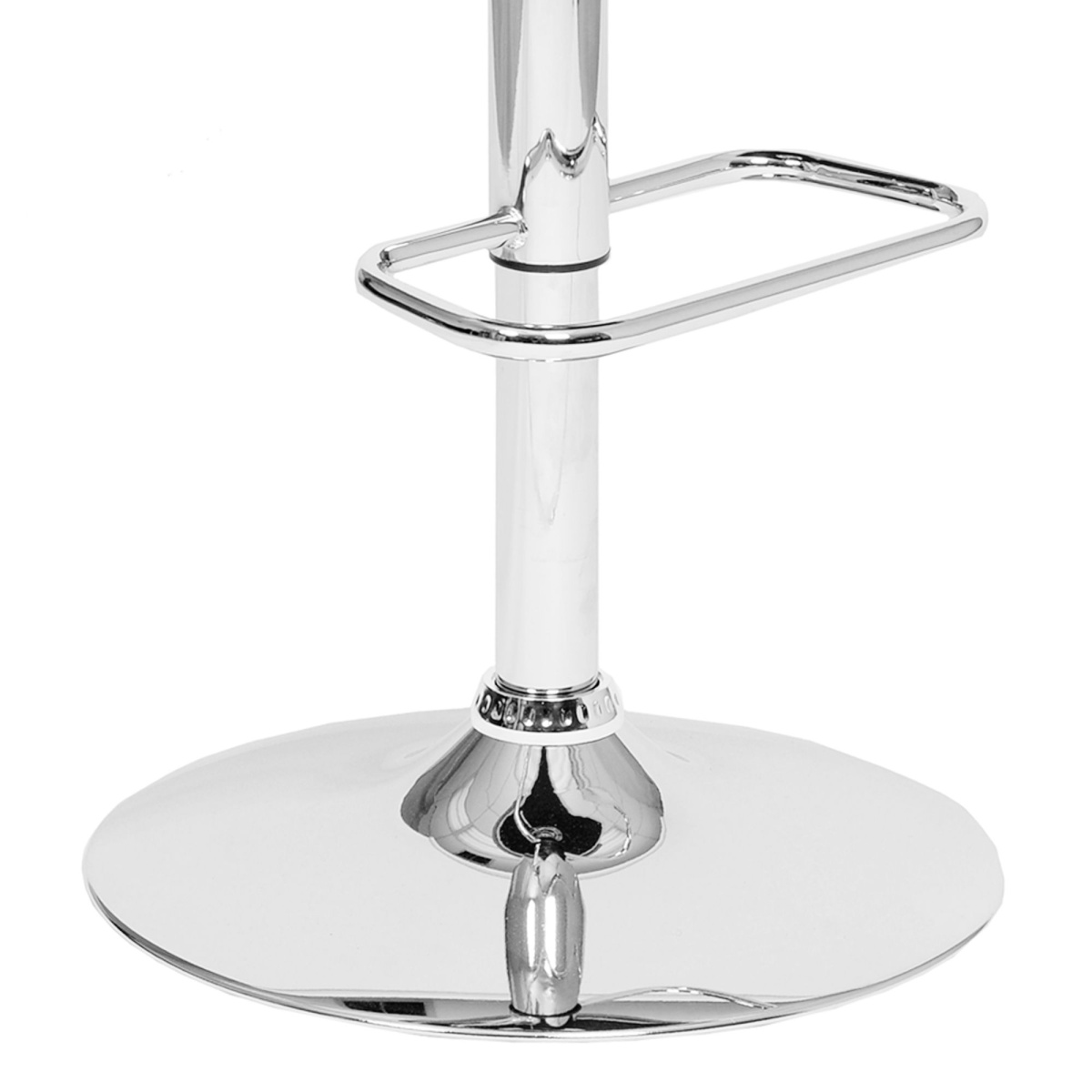 Adele – Adjustable Height Swivel Bar Stool With Chrome Base – Cream / Walnut Adjustable Height Direct Express 13