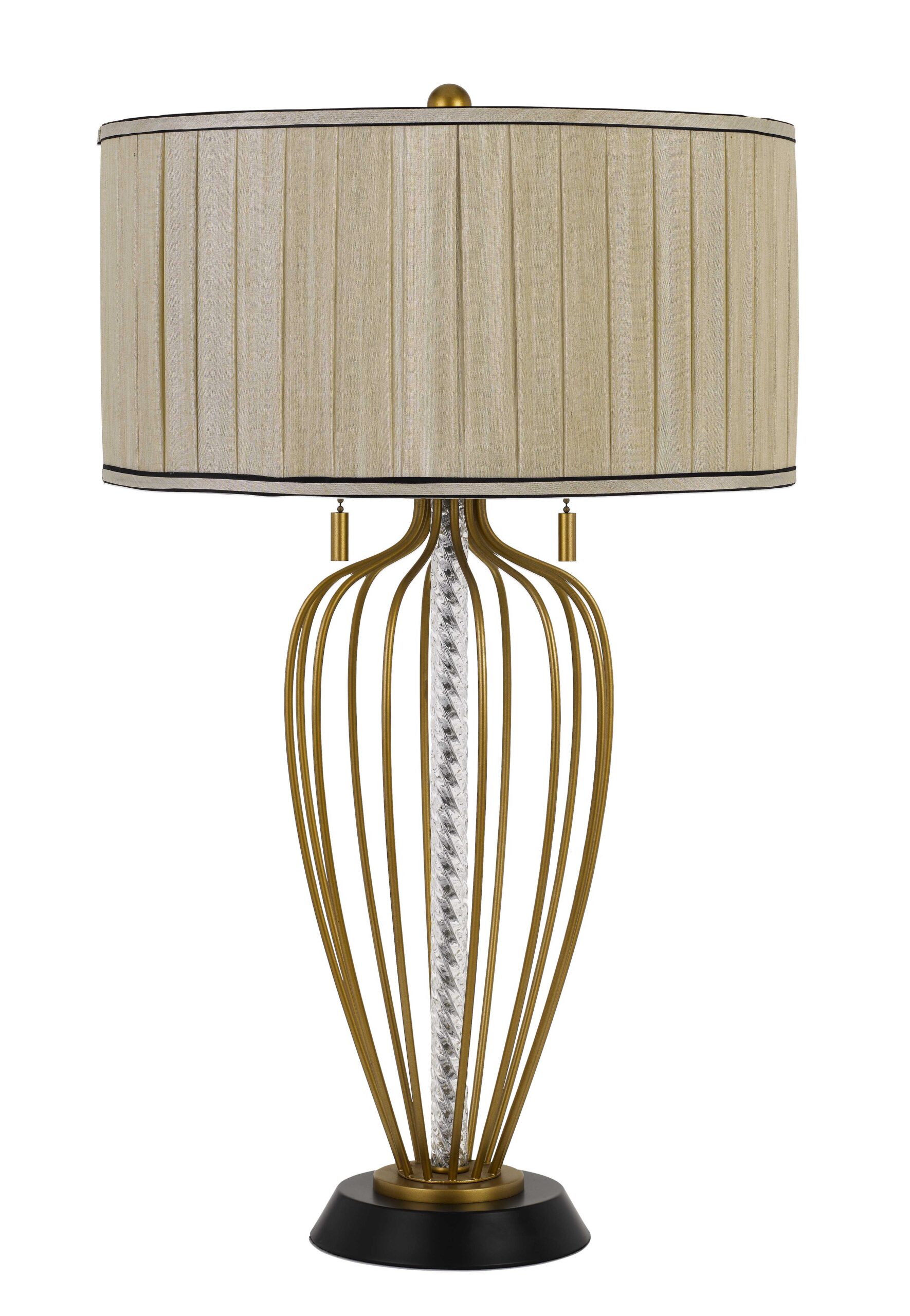 Laval - 30.5" Height Metal Table Lamp - Antique Brass & Black