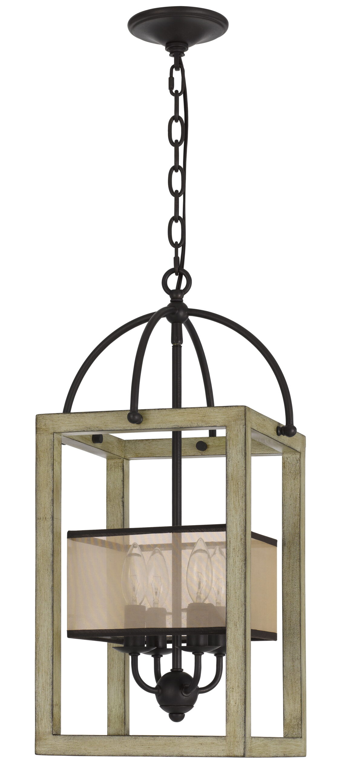 Palencia - 24" Height Chandelier - Distressed Oak