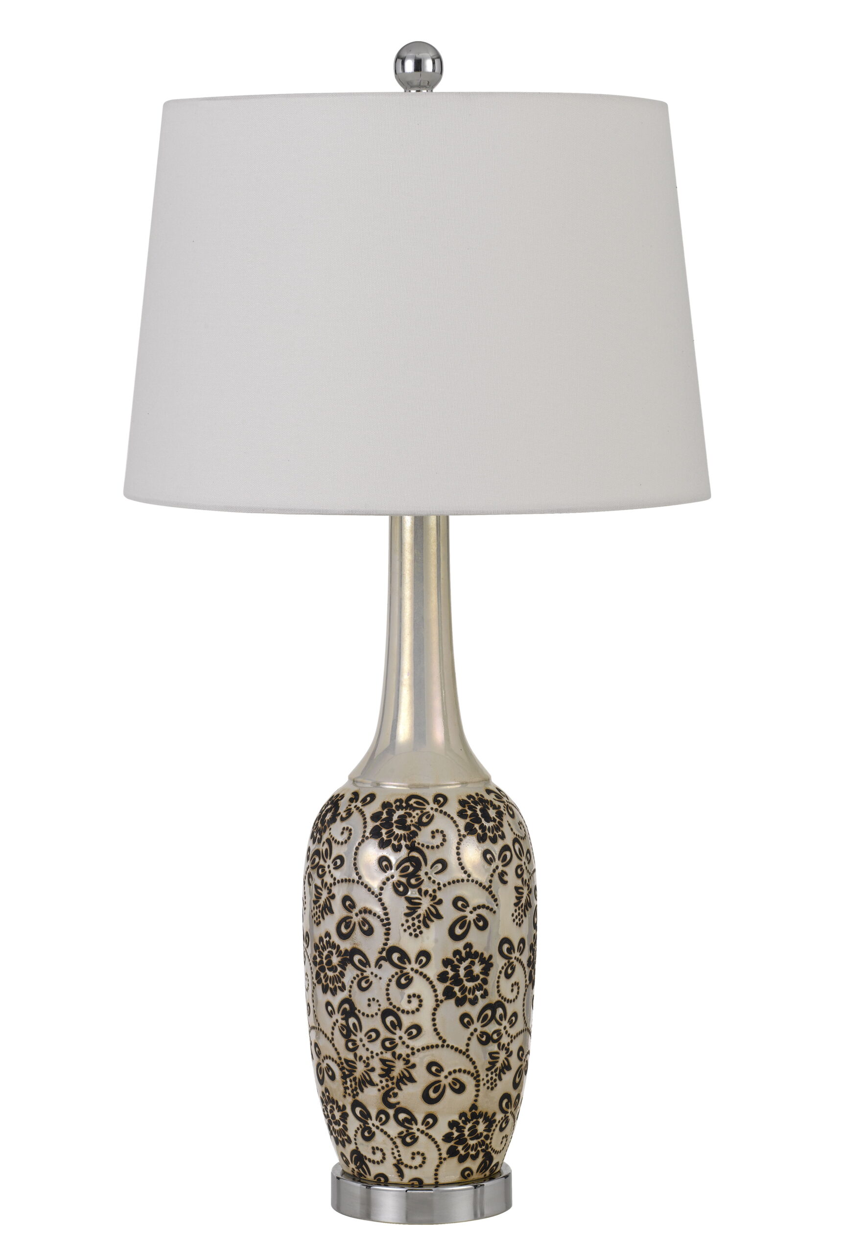 Paxton - Table Lamp (Set of 2) - Pearl & Black