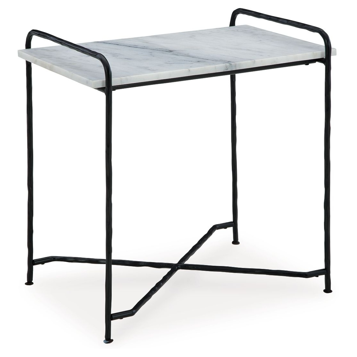 770b3d48597ce58bf0394eac947e6387 Ashber - Accent Table - White / Black - Image 1