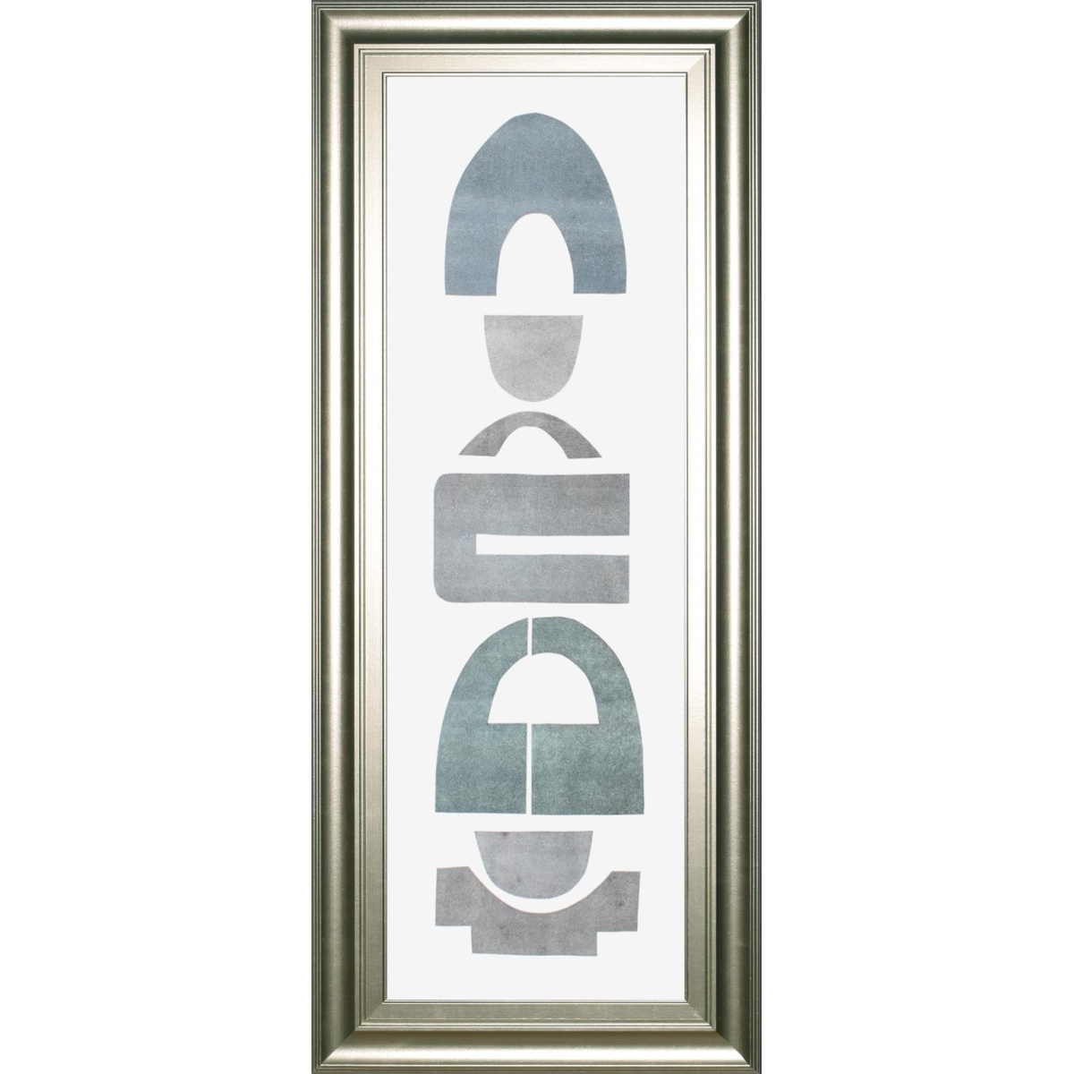 783b29245ce8b25a922469448689e5d1 18x42 Neutral Totems VII By Rob Delamater - Pearl Silver - Image 1