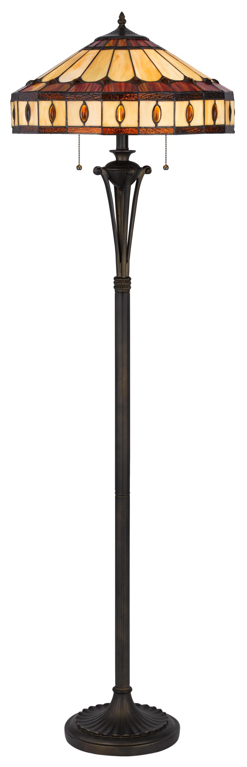 Tiffany - 61" Height Floor Lamp - Black