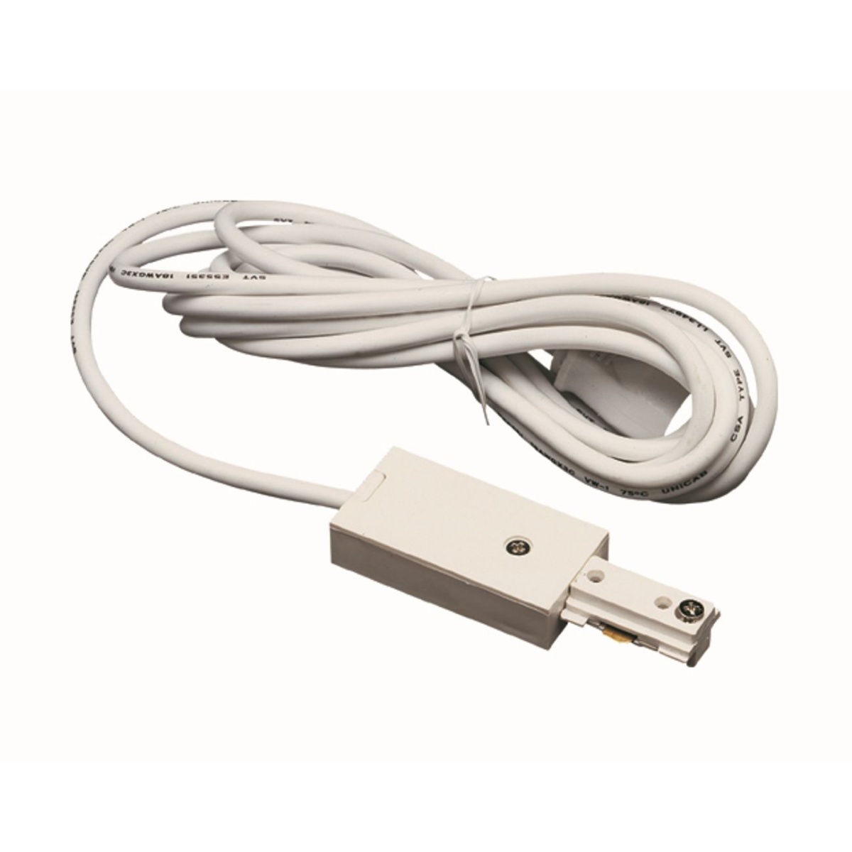 7999af7c90481adcf92c45e9ef830bb5 0.8" Height Cord and Plug Set - White - Image 1