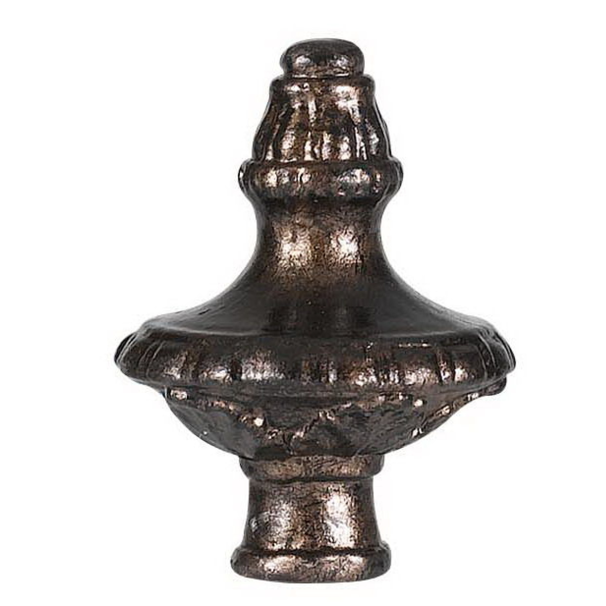 7c223be57a34399cca8d153d981e0515 2.38" Height Metal Cast Finial - Rust - Metal - Image 1