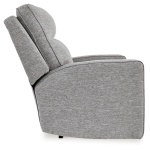 Biscoe - Power Recliner /Adj Headrest - Pewter - Image 5