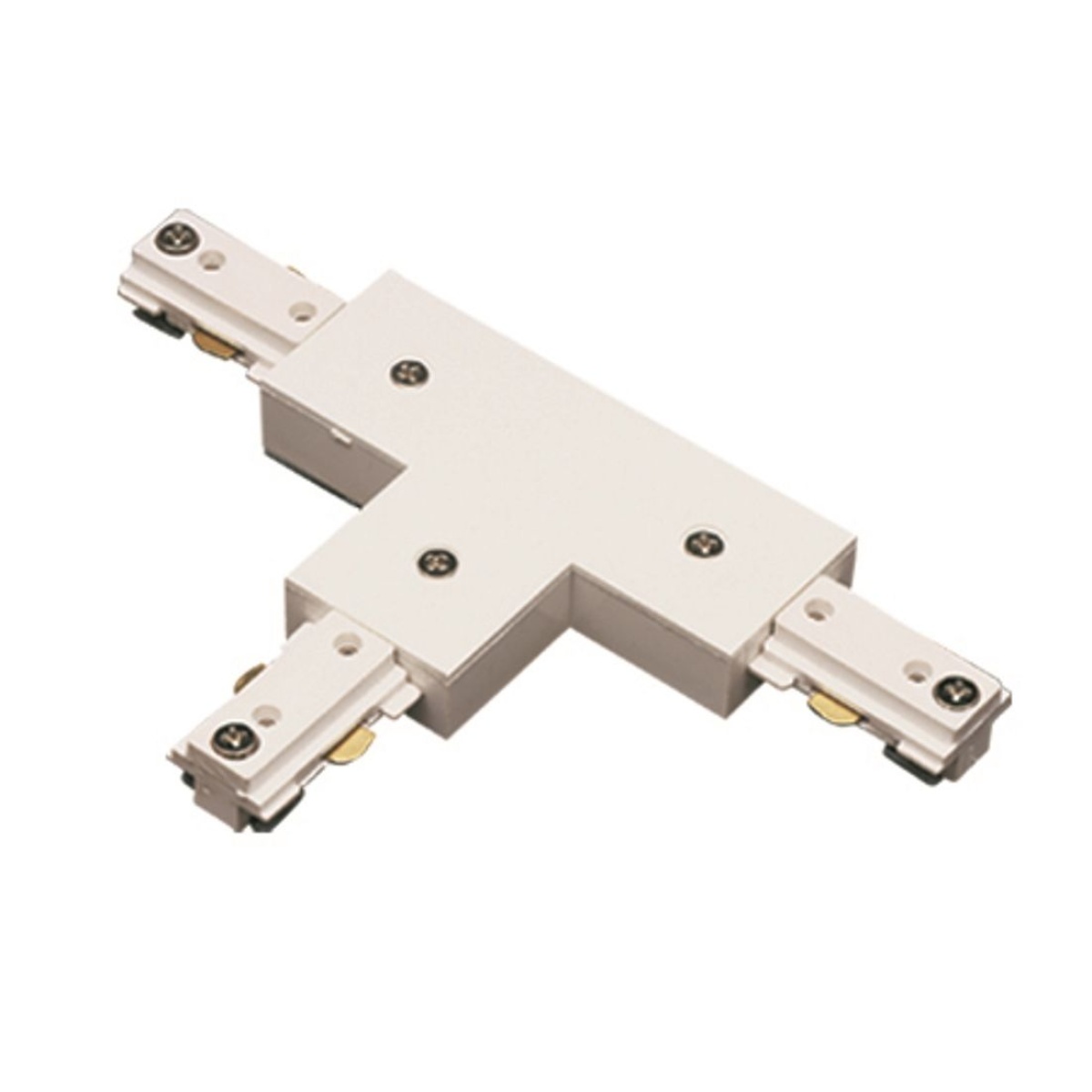 7ff91c1f9b92733d514b40e1923fdbaa 0.8" Height T Connector With Right Polarity - White - Image 1