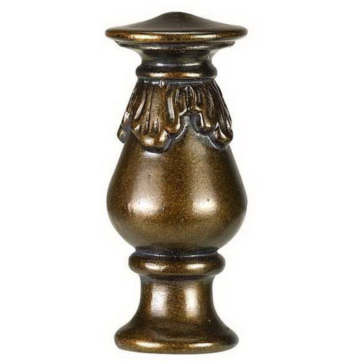 820bb0ebcfe2a98e2a4eb3d8c35afef0 2.75" Height Resin Finial - Light Faux Wood - Image 1
