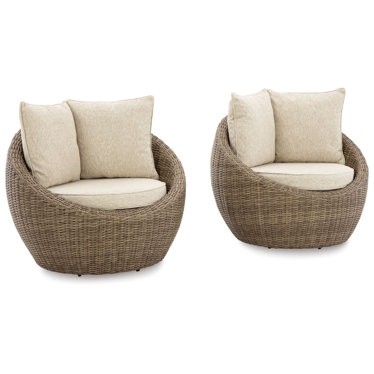 832348f1a0e03f8255096dfebd428a5b Danson - Swivel Lounge w/Cushion (Set of 2) - Beige - Image 1