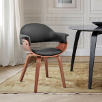 Adalyn - Dining Room Accent Chair - Black / Walnut - Image 10