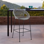 Acapulco - 30" Indoor / Outdoor Steel Bar Stool - Gray - Image 9