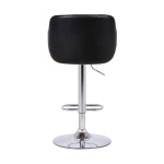 Toby - Adjustable Height Swivel Bar Stool - Walnut / Black - Image 5
