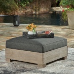 Citrine Park - Ottoman With Cushion - Brown - Image 2