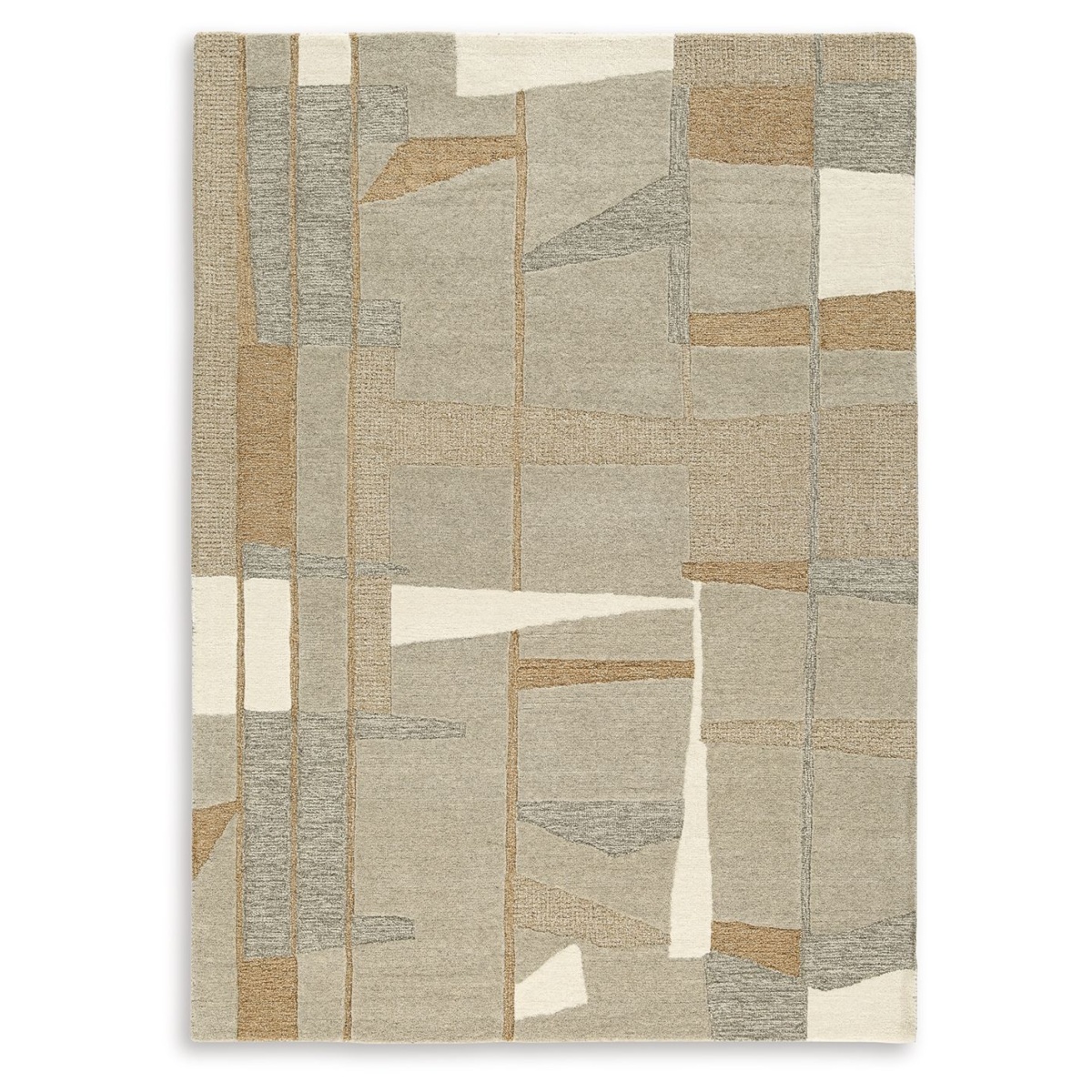 8c5386ce1ef2b3756137c0c4f4108bd0 Abbotton - 5' x 7' Rug - Taupe / Gray / Caramel - Image 1