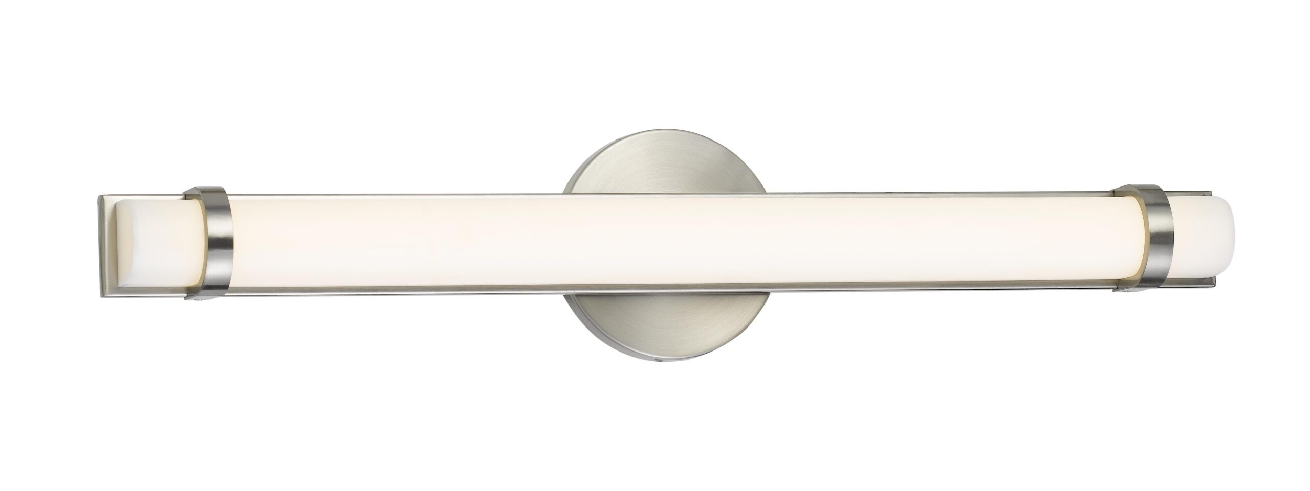 25.5" Long Metal Base Vanity Light - Brushed Steel