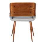 Agi - Dining Chair - Walnut / Gray - Image 4
