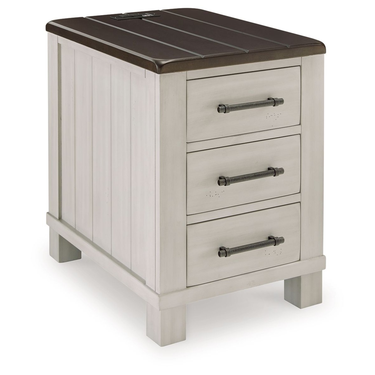 90a3ffa76420545bcd3fbad7be015153 Darborn - Chair Side End Table - Gray / Brown - Image 1