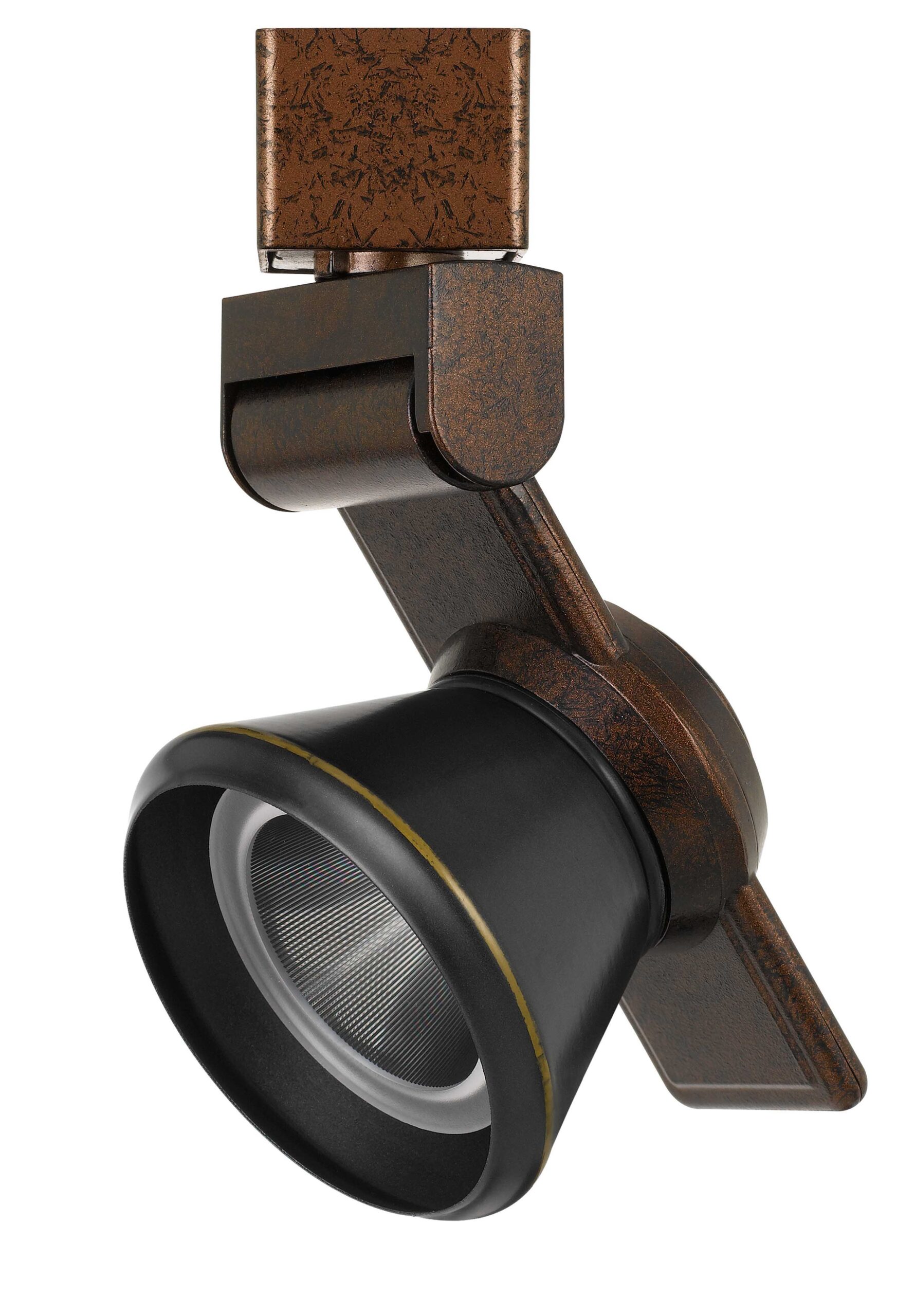 6" Height Metal Track Head - Rust & Dark Bronze