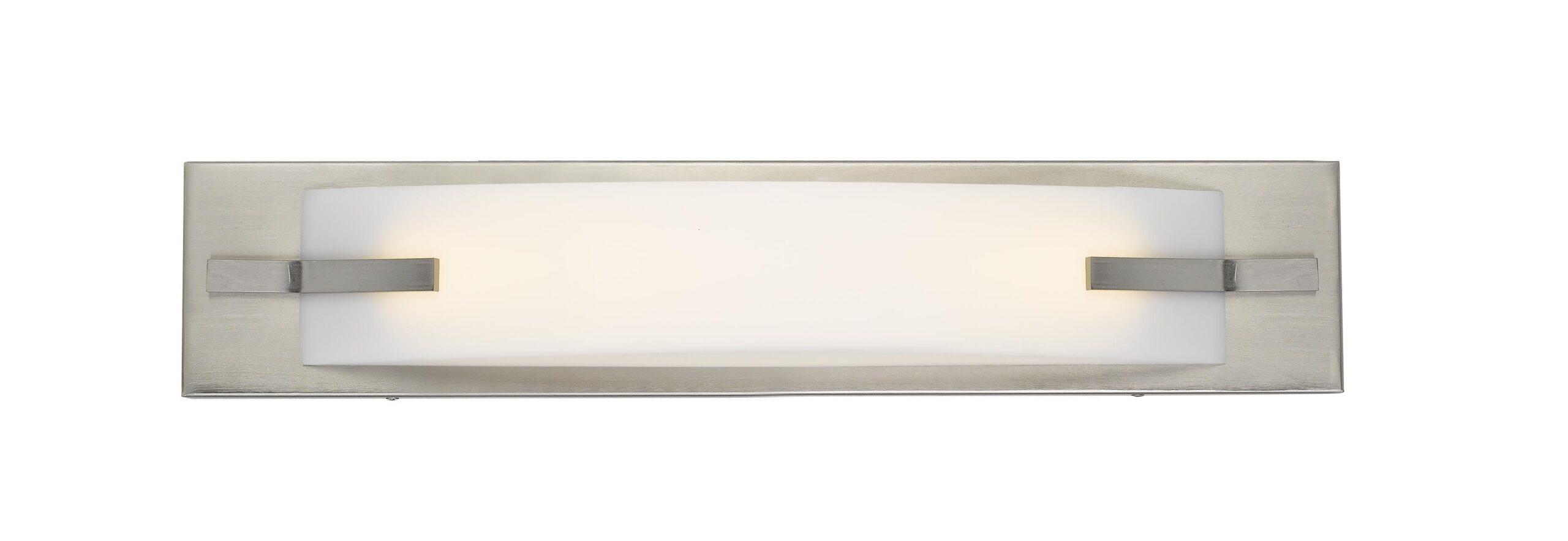20" Long Metal Base Vanity Light - Brushed Steel