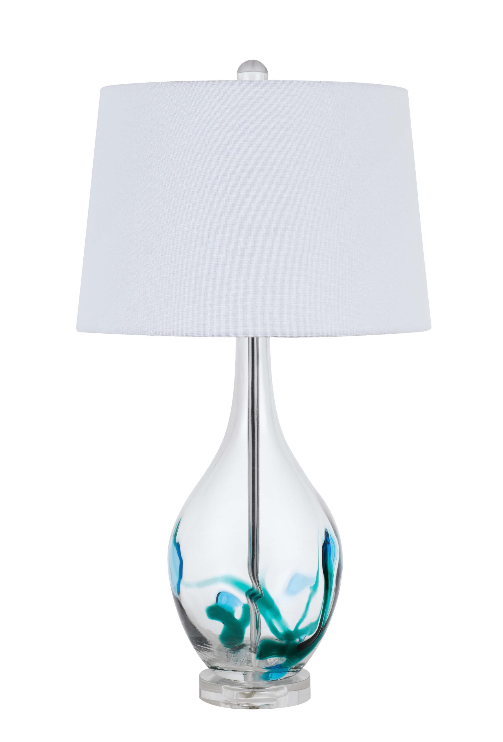 Harlan - Table Lamp - Clear & Turquoise